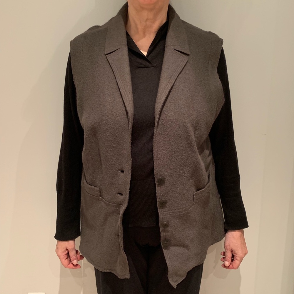 Asiatica light brown wool vest